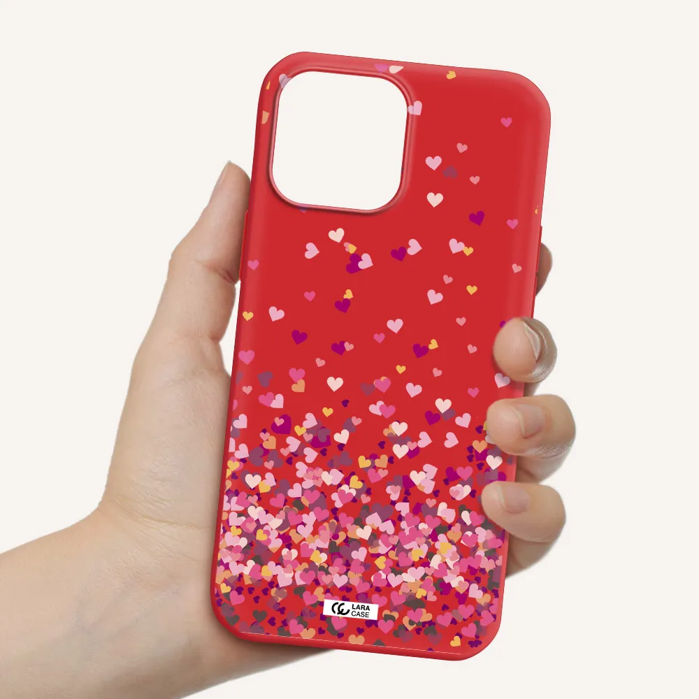 Flying Hearts Apple iPhone 13 Pro Silicone Imperial Red Case