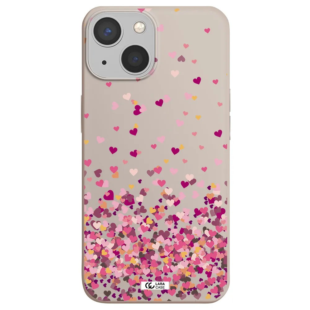 Flying Hearts Apple iPhone 13 Silicone Stone Case