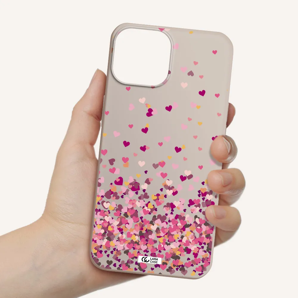Flying Hearts Apple iPhone 13 Silicone Stone Case