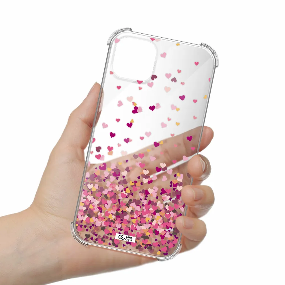 Flying Hearts Apple iPhone 14 Clear PC Case