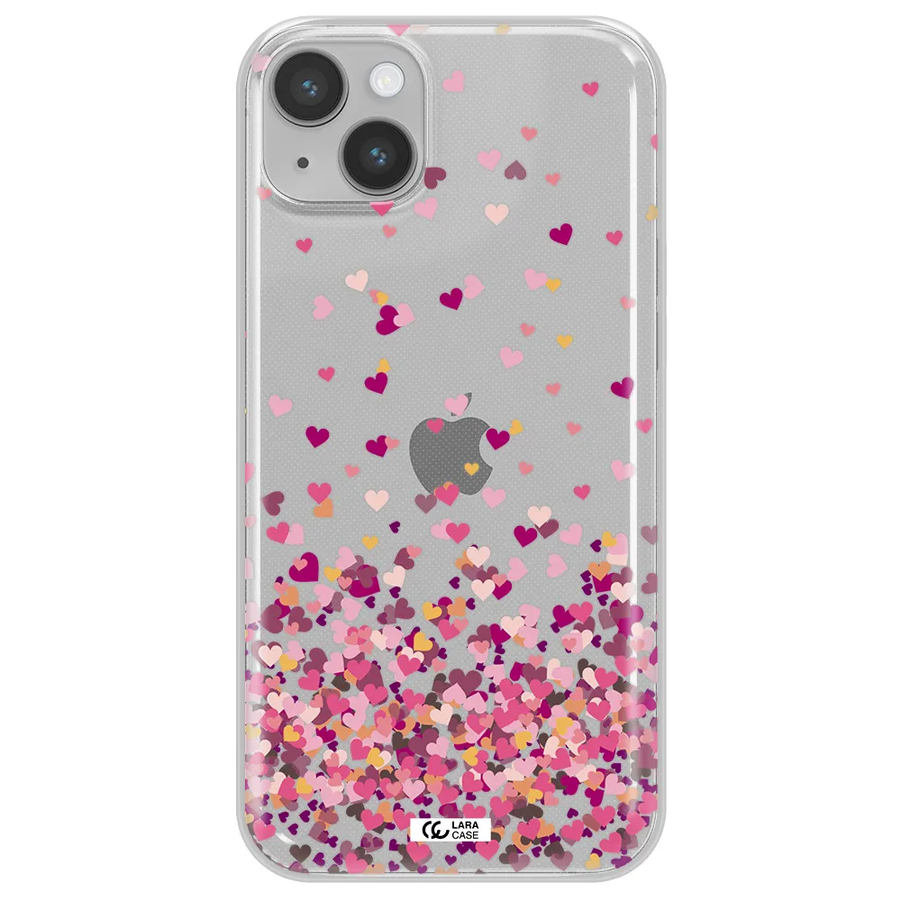 Flying Hearts Apple iPhone 14 Clear TPU Case