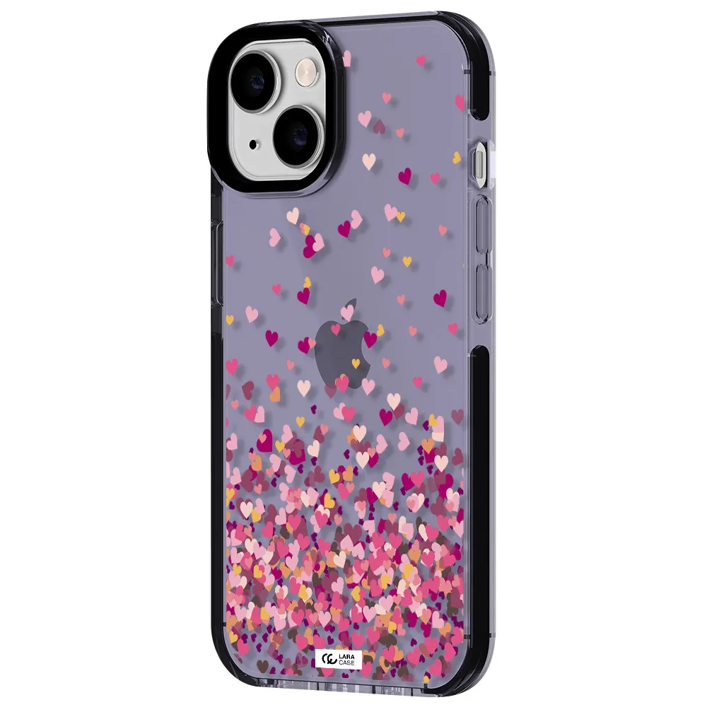 Flying Hearts Apple iPhone 14 impact Lilac Case