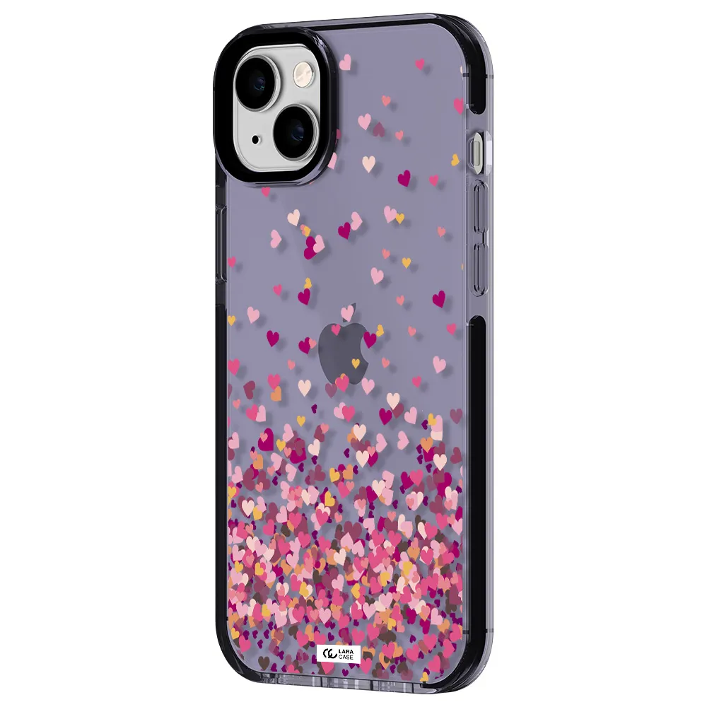 Flying Hearts Apple iPhone 14 plus impact Lilac Case