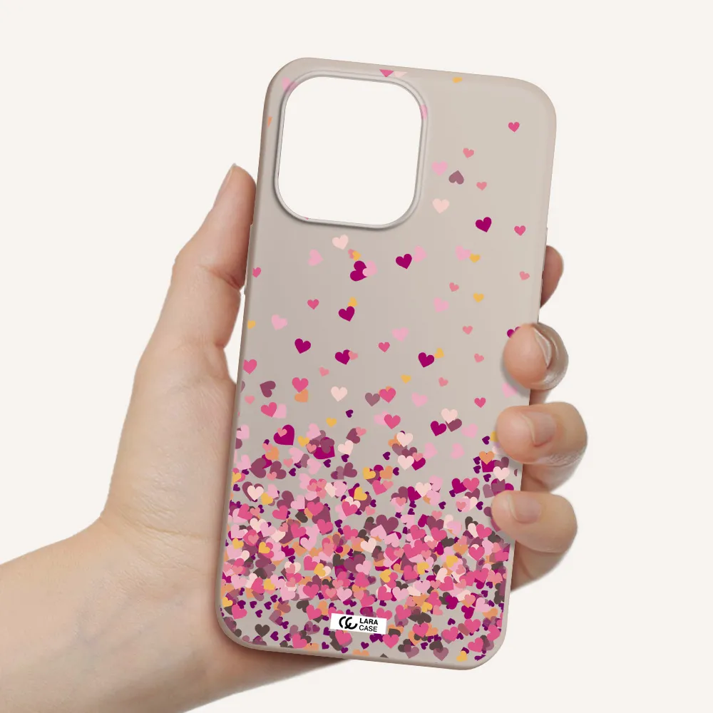 Flying Hearts Apple iPhone 14 pro Silicone Stone Case