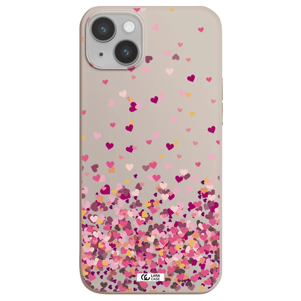 Flying Hearts Apple iPhone 14 Silicone Stone Case