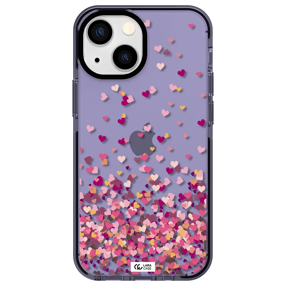 Flying Hearts Apple iPhone 15 impact Lilac Case