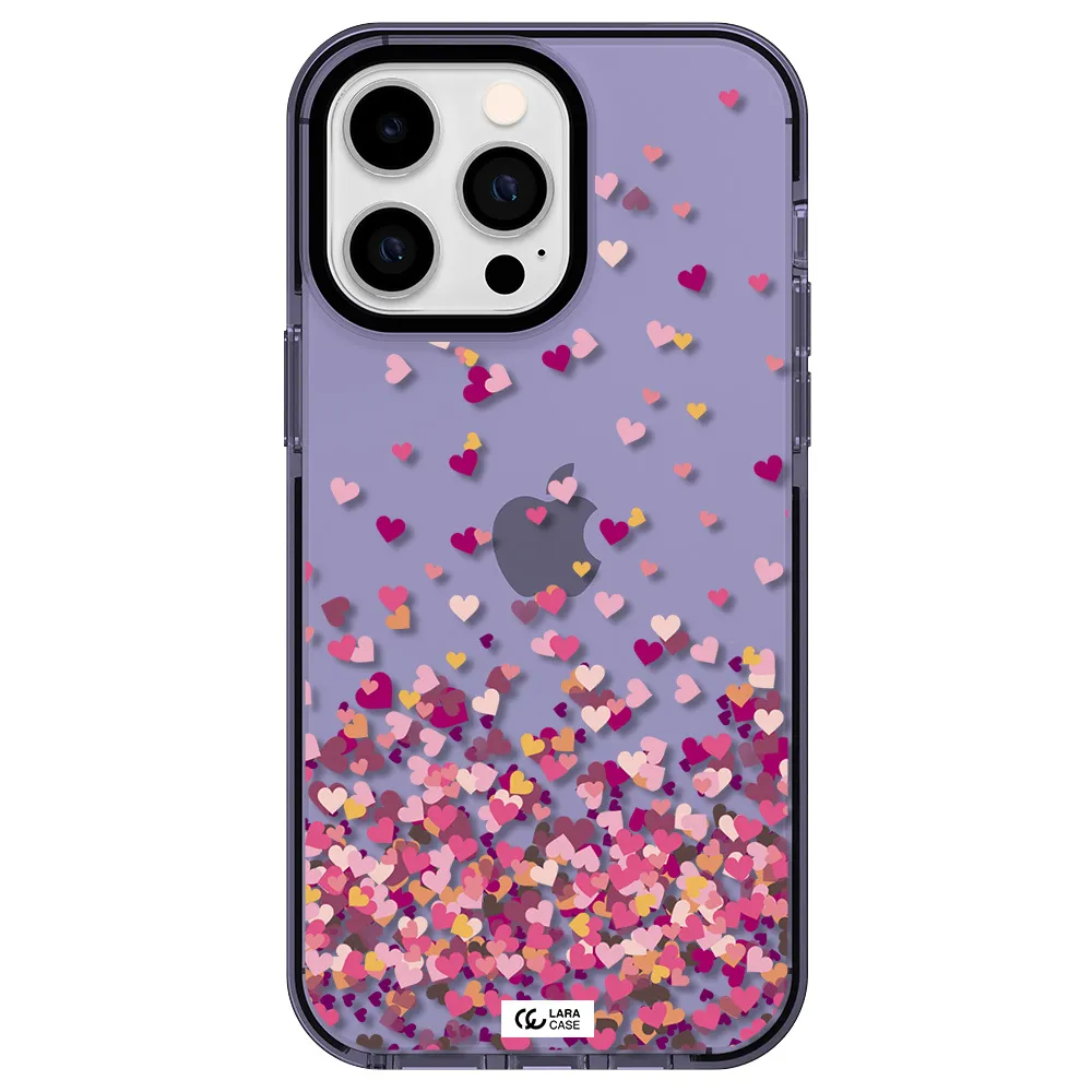 Flying Hearts Apple iPhone 15 Pro impact Lilac Case