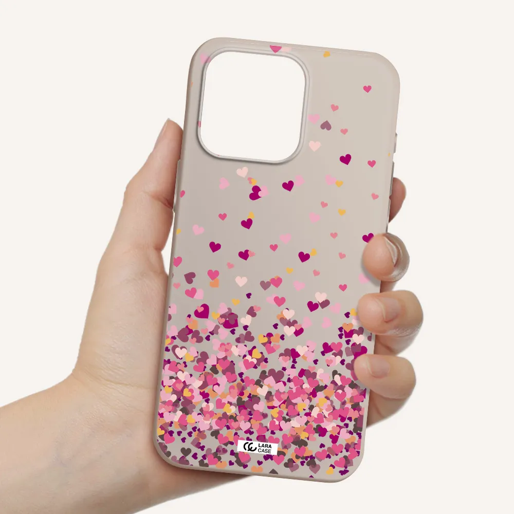 Flying Hearts Apple Iphone 15 Pro max Silicone Stone Case