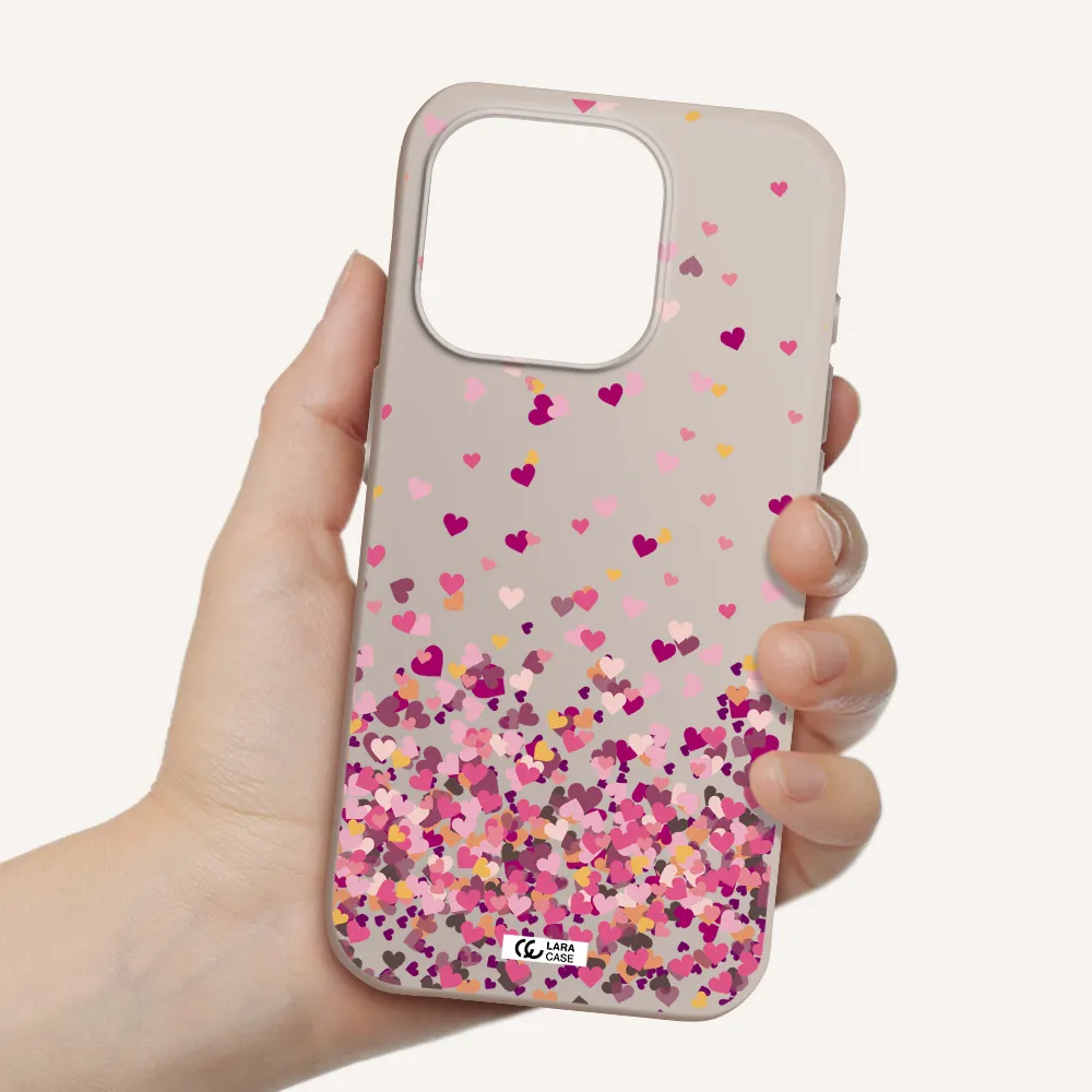 Flying Hearts Apple Iphone 15 Pro Silicone Stone Case