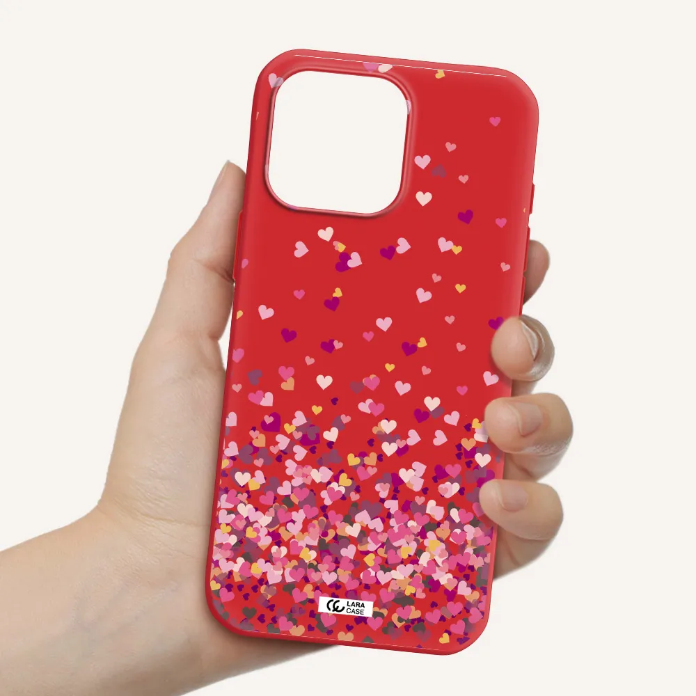 Flying Hearts Apple Iphone 16 Pro Max Silicone Imperial Red Case