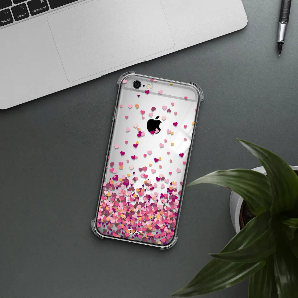 Flying Hearts Apple iPhone 6 Clear PC Case