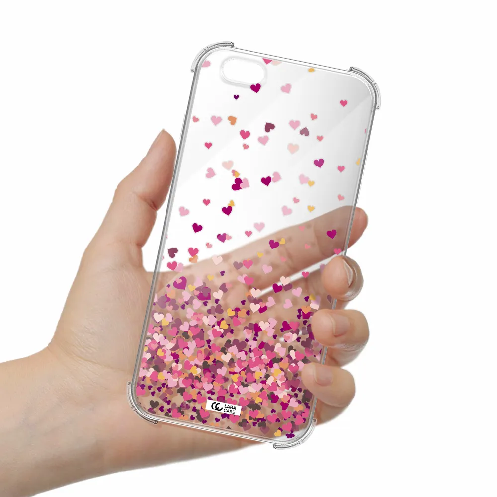 Flying Hearts Apple iPhone 6 plus Clear PC Case