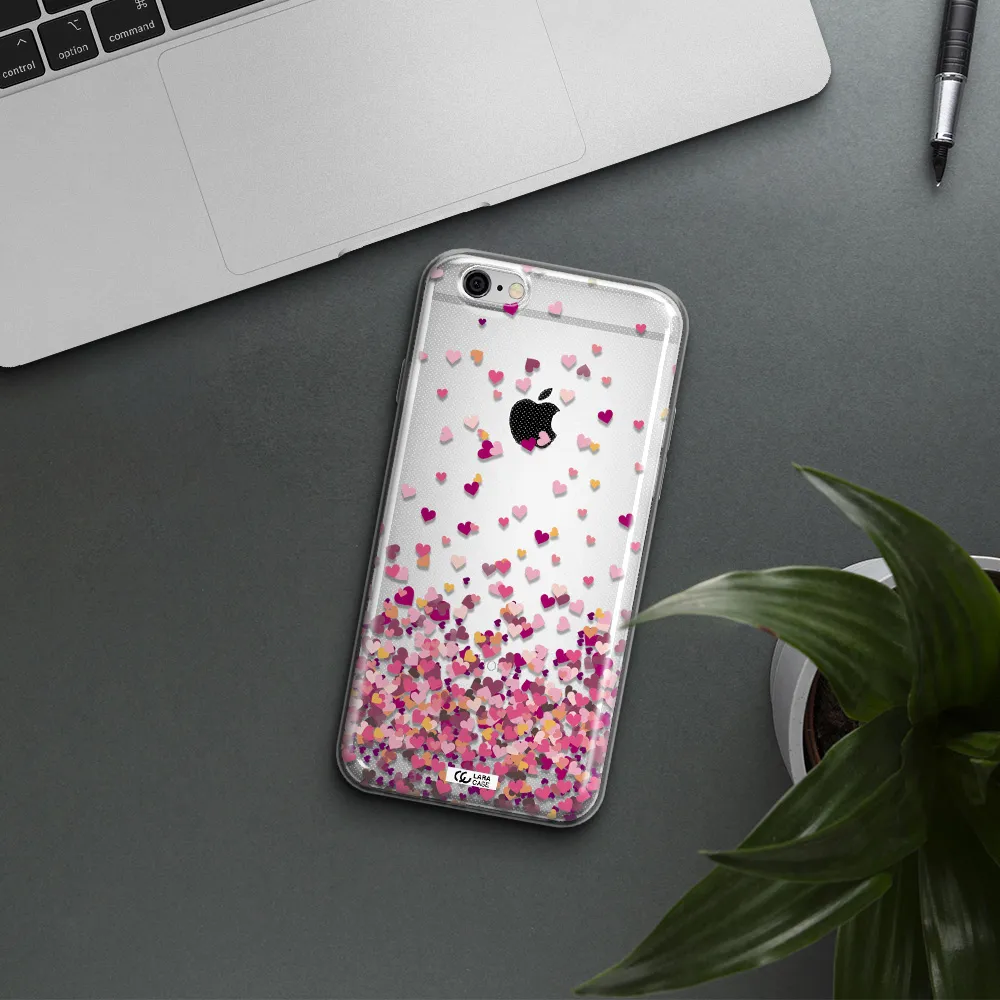 Flying Hearts Apple iPhone 6 plus Clear TPU Case