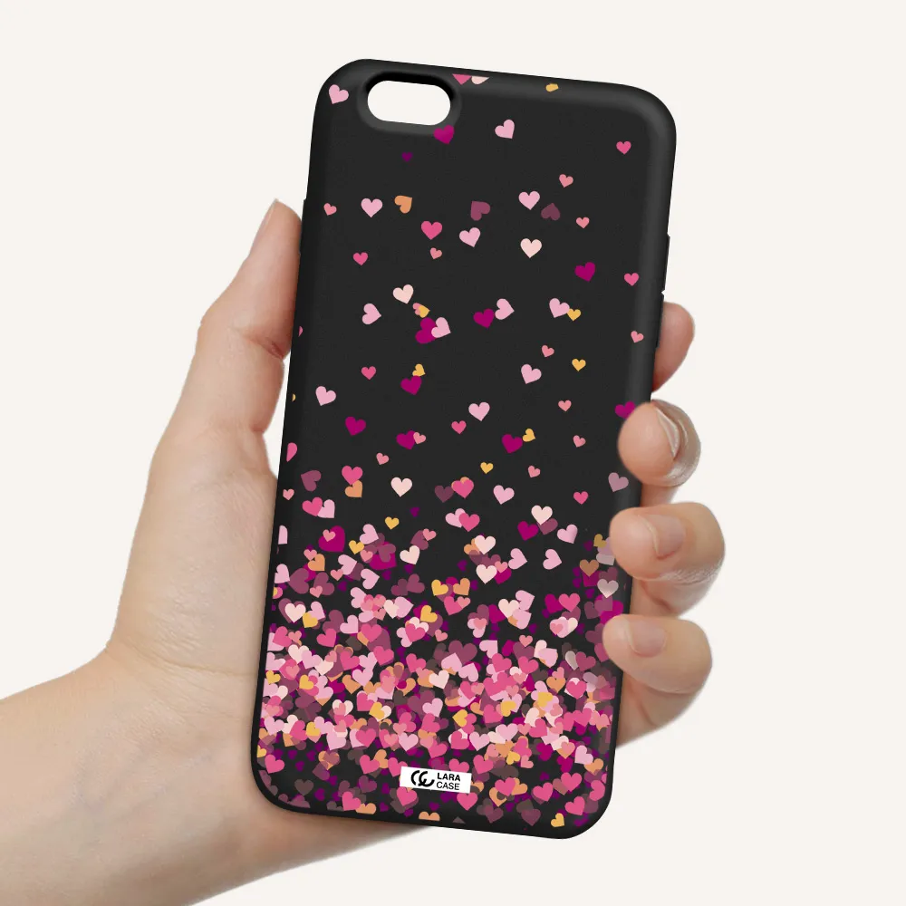 Flying Hearts Apple iPhone 6 plus Silicone black Case