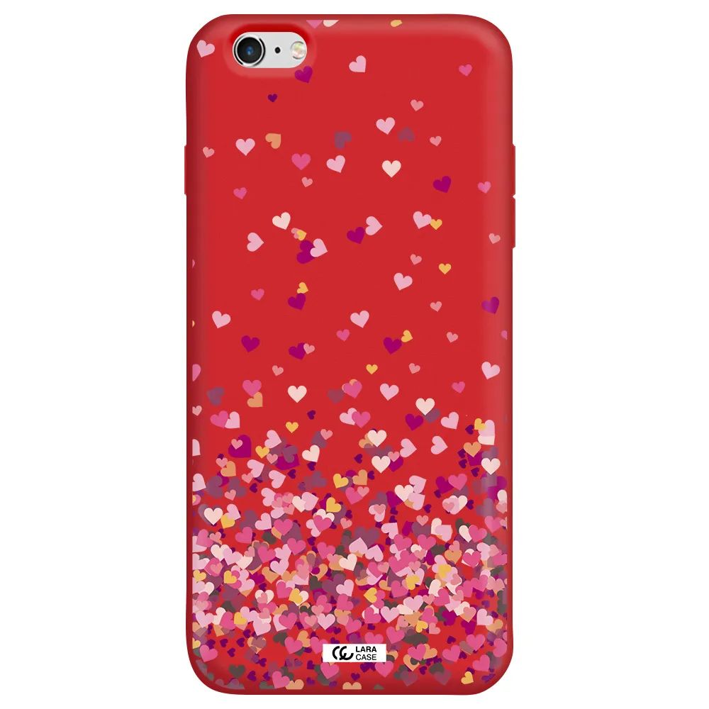 Flying Hearts Apple iPhone 6 plus Silicone Imperial Red Case