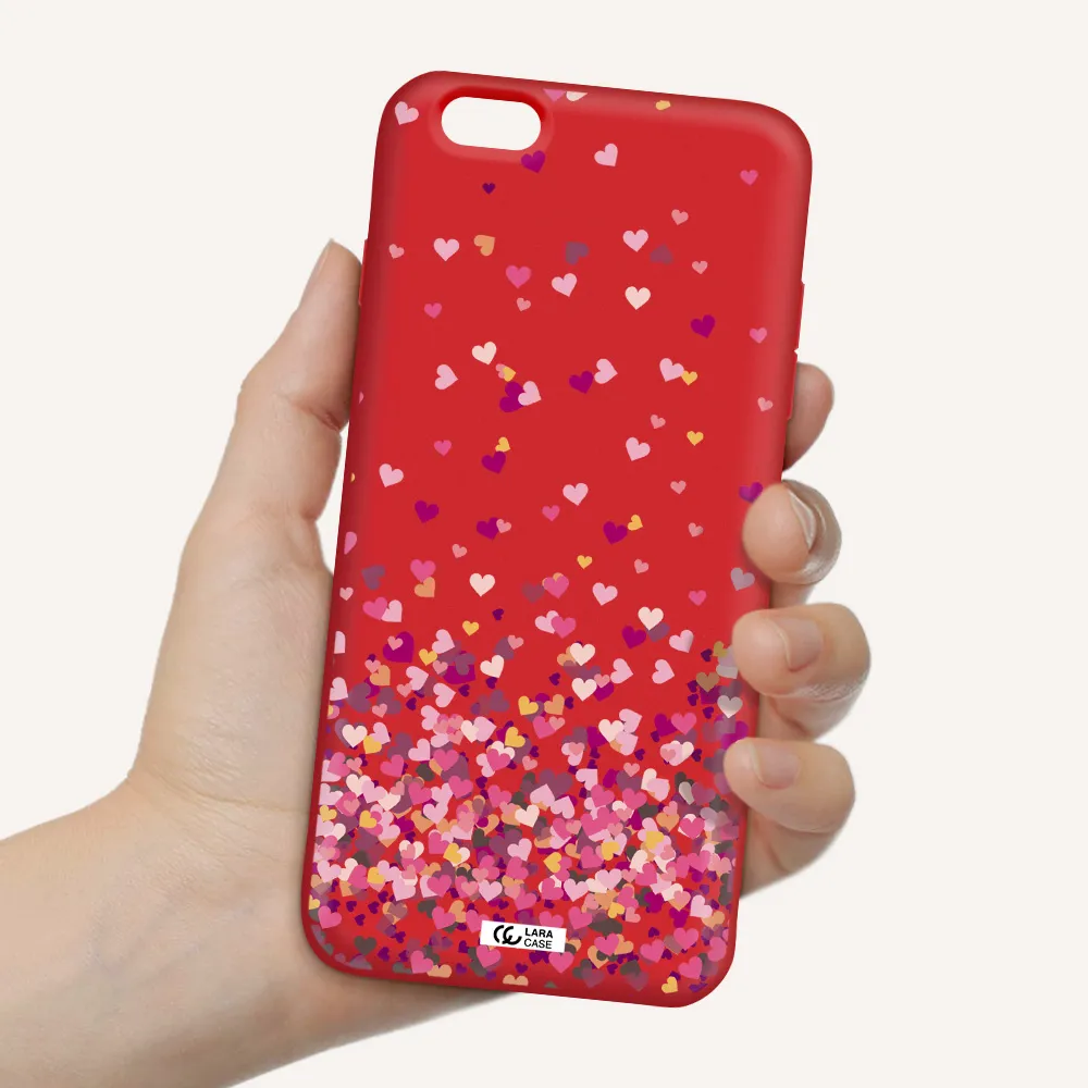 Flying Hearts Apple iPhone 6 plus Silicone Imperial Red Case