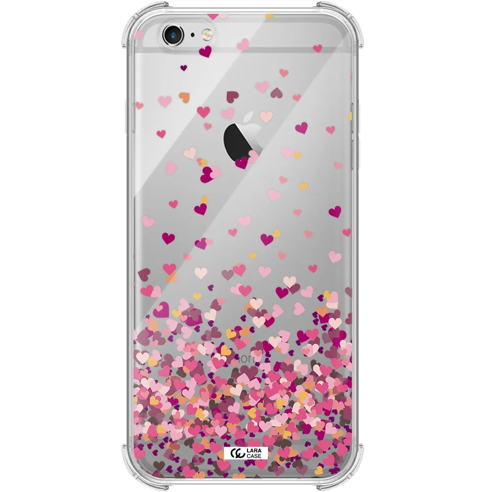Flying Hearts Apple iPhone 6 s plus Clear PC Case