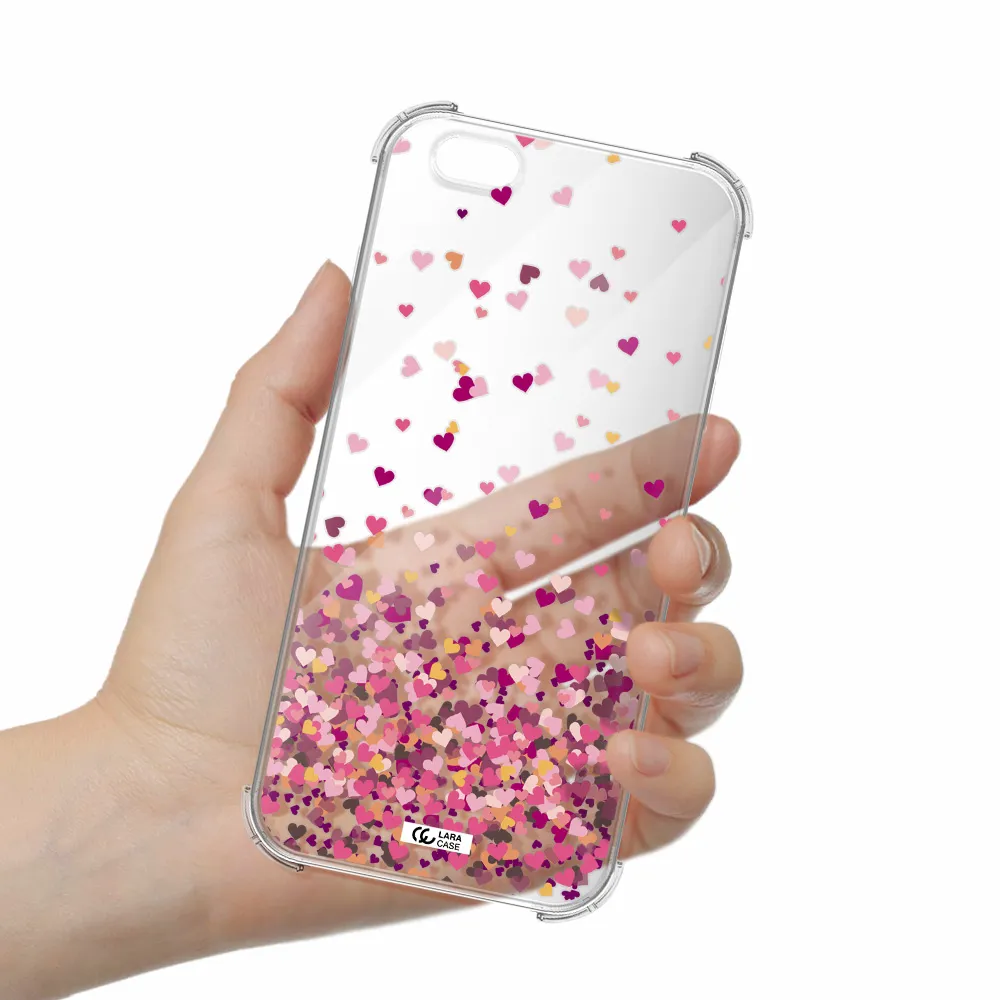 Flying Hearts Apple iPhone 6 s plus Clear PC Case