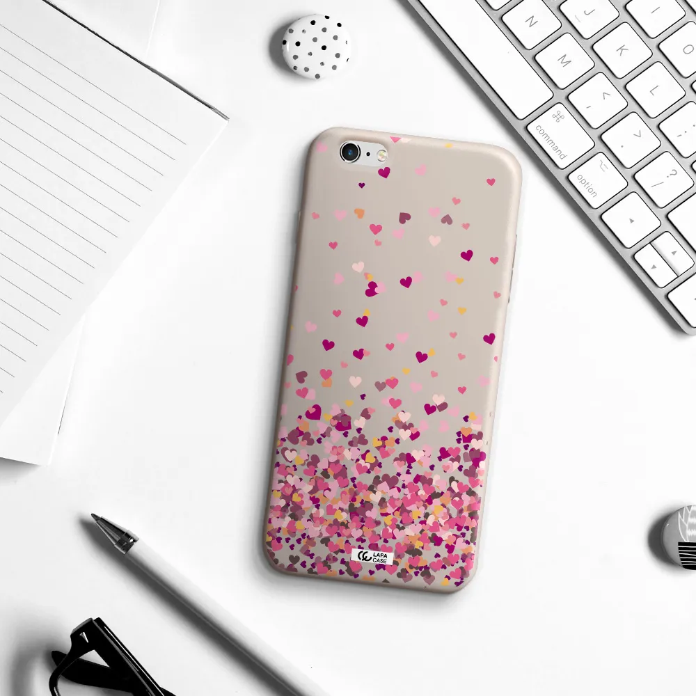 Flying Hearts Apple iPhone 6 s plus Silicone Stone Case