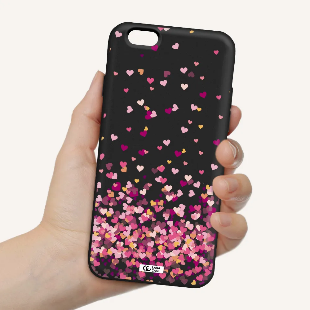 Flying Hearts Apple iPhone 6 Silicone black Case