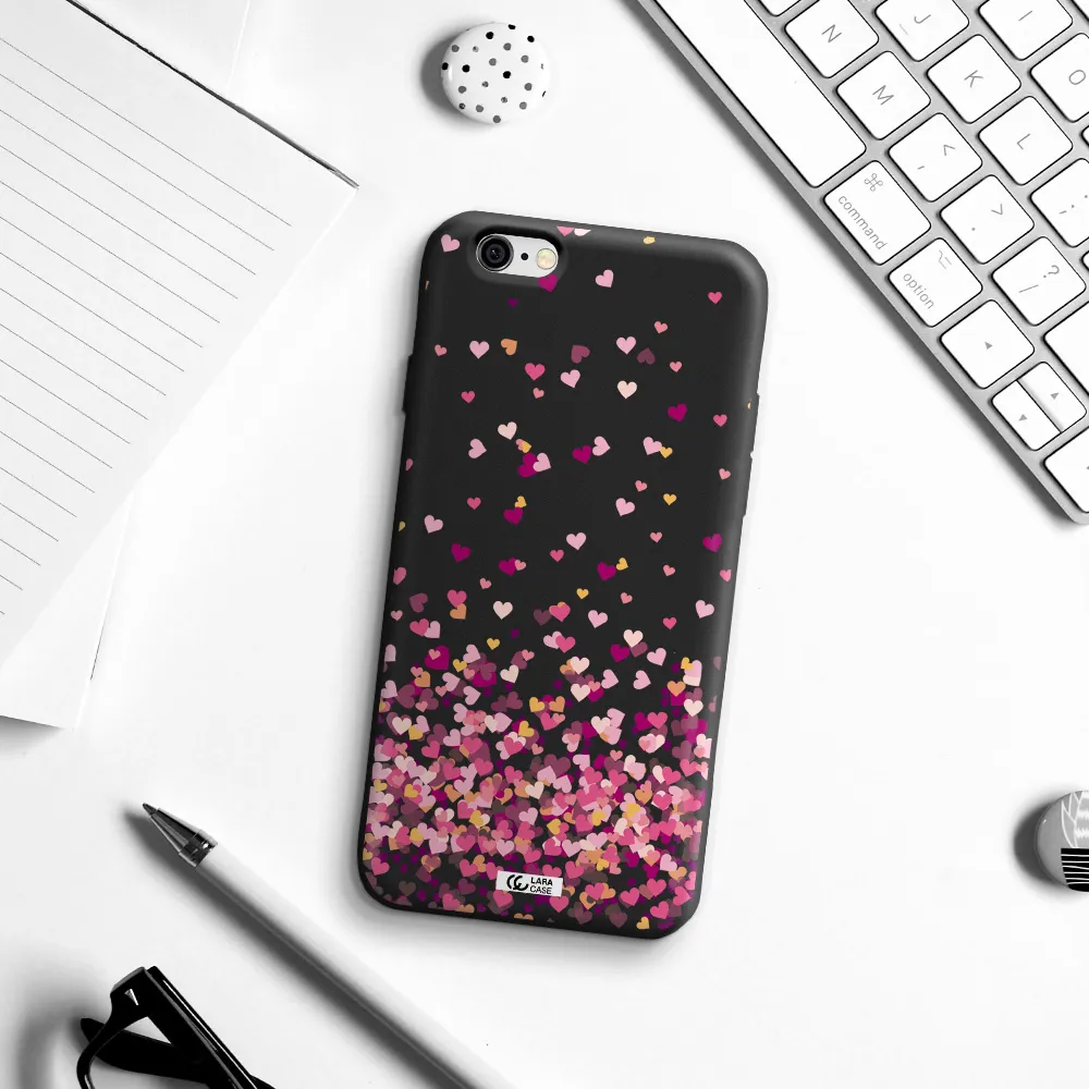 Flying Hearts Apple iPhone 6 Silicone black Case