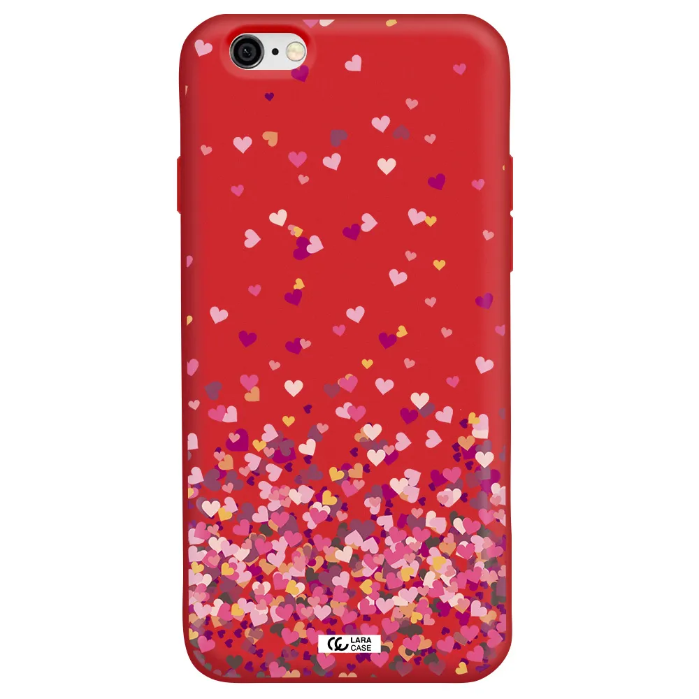 Flying Hearts Apple iPhone 6 Silicone Imperial Red Case