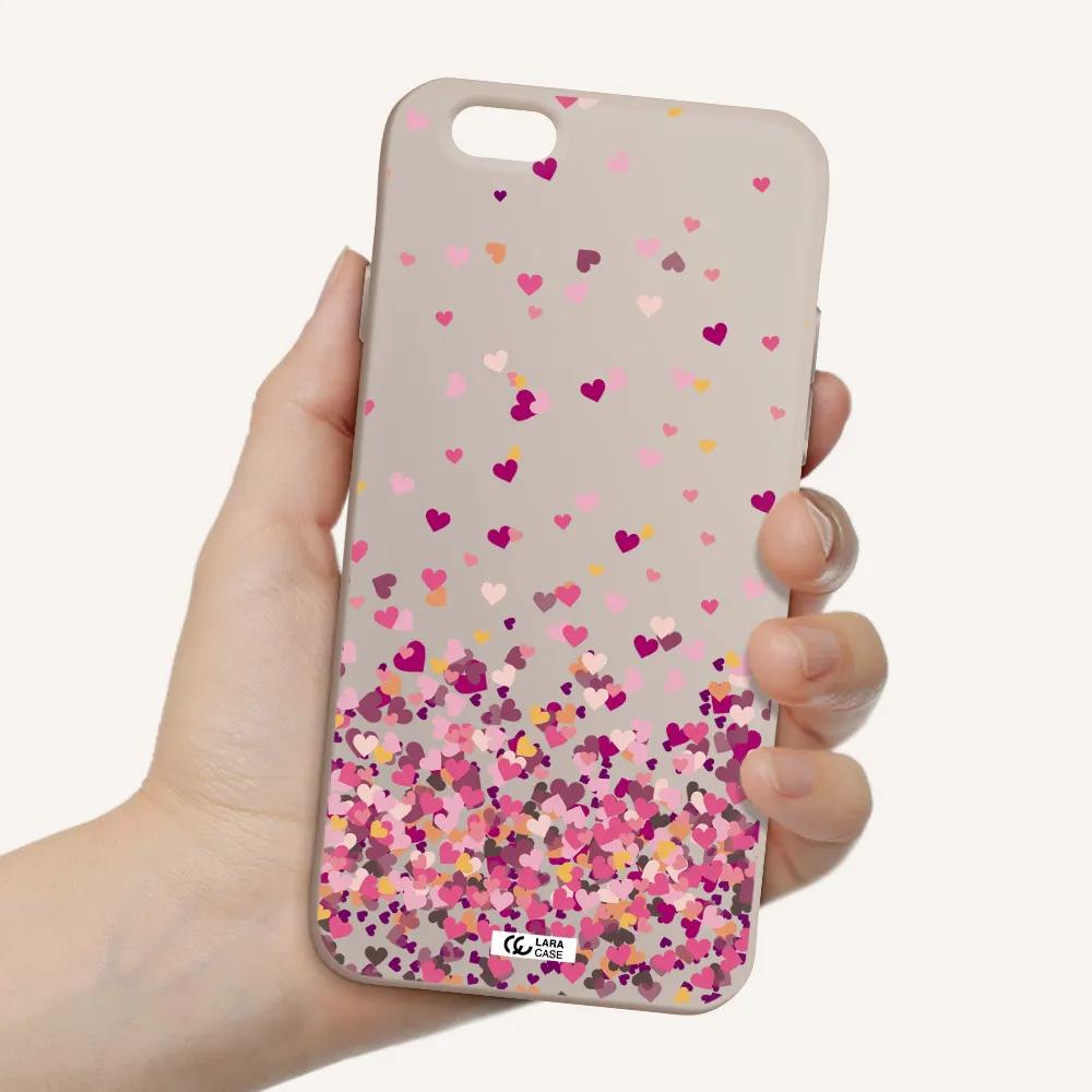 Flying Hearts Apple iPhone 6 Silicone Stone Case
