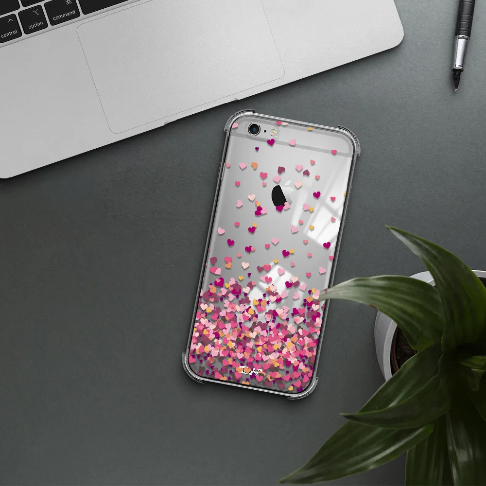 Flying Hearts Apple iPhone 6S Clear PC Case