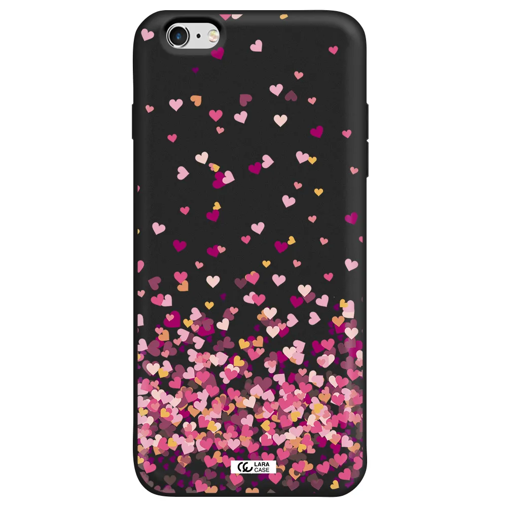 Flying Hearts Apple iPhone 6S Silicone black Case