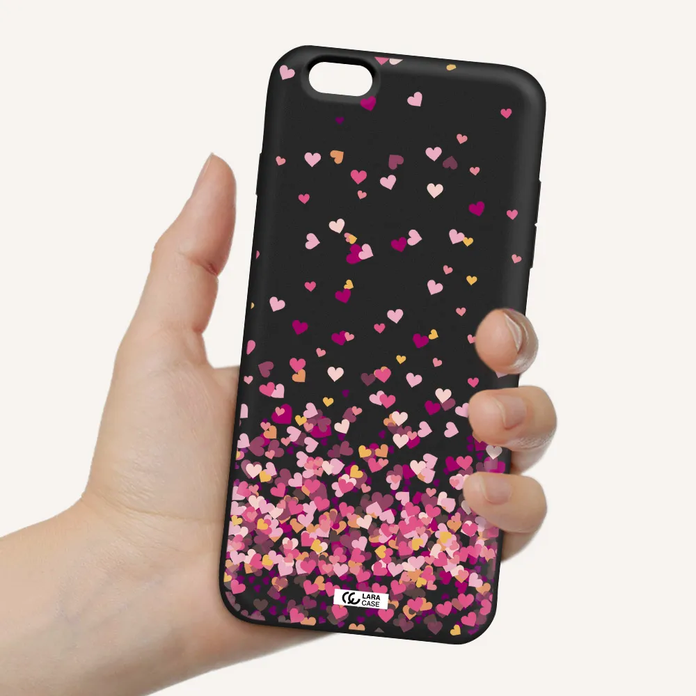 Flying Hearts Apple iPhone 6S Silicone black Case
