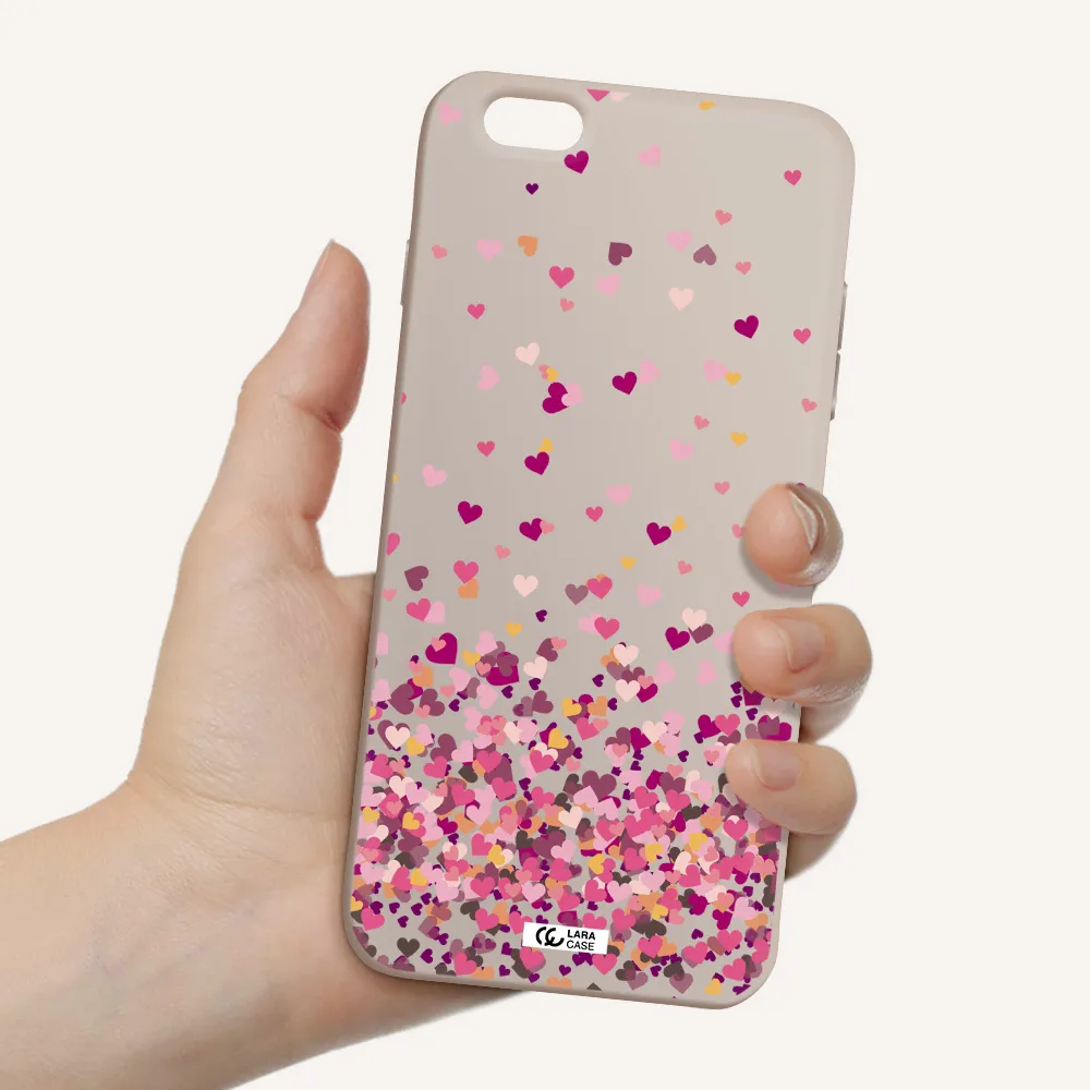 Flying Hearts Apple iPhone 6S Silicone Stone Case