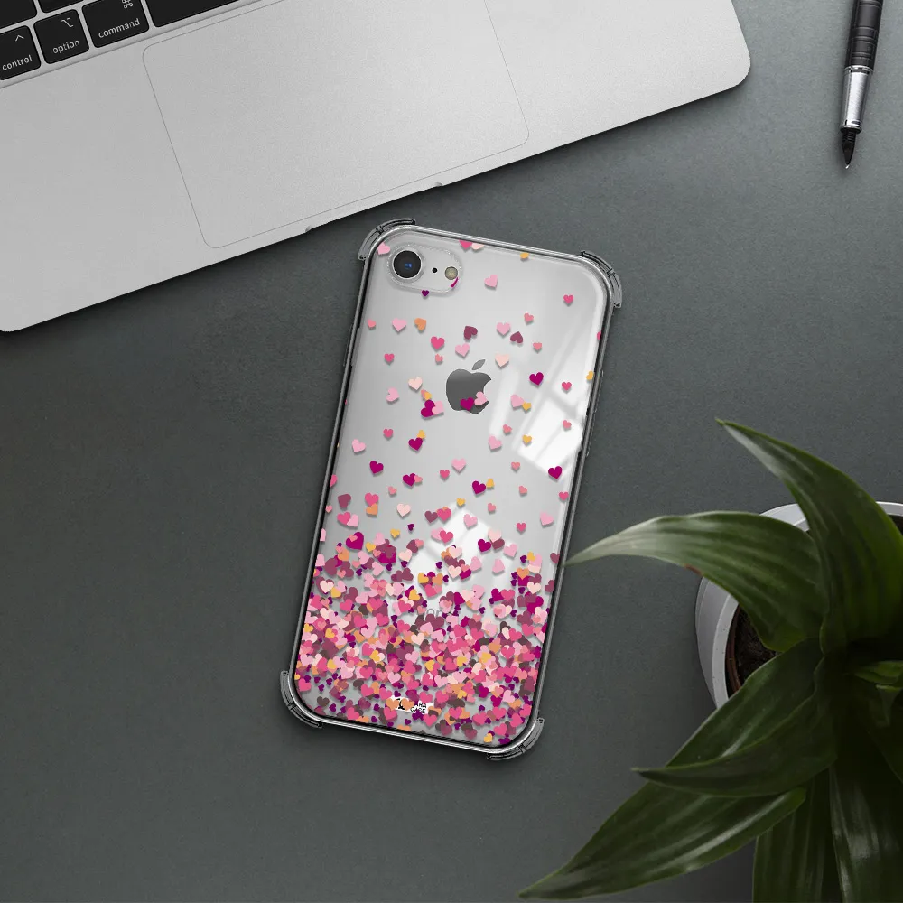 Flying Hearts Apple iPhone 7 Clear PC Case