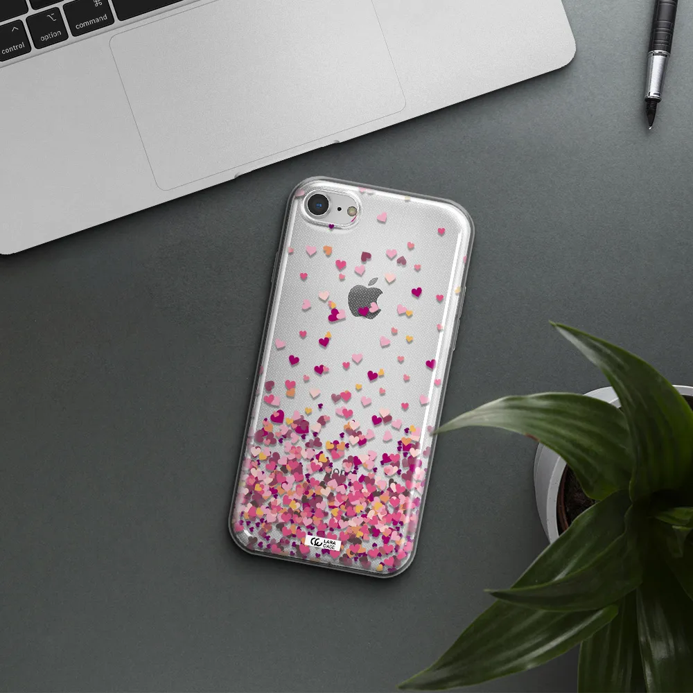 Flying Hearts Apple iPhone 7 Clear TPU Case