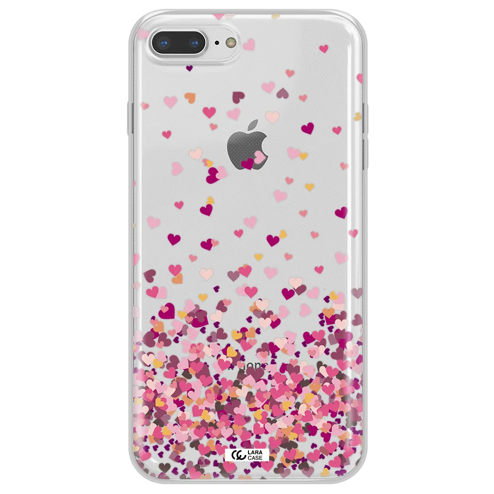 Flying Hearts Apple iPhone 7 plus Clear TPU Case