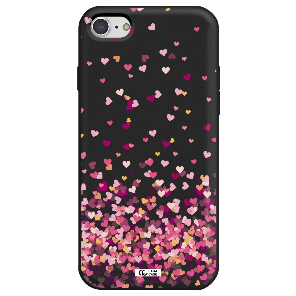 Flying Hearts Apple iPhone 7 Silicone black Case