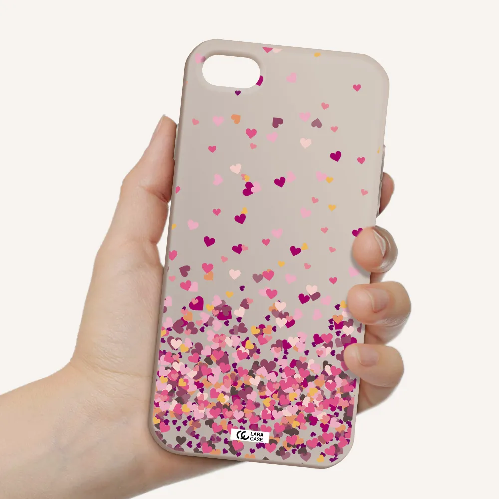 Flying Hearts Apple iPhone 7 Silicone Stone Case