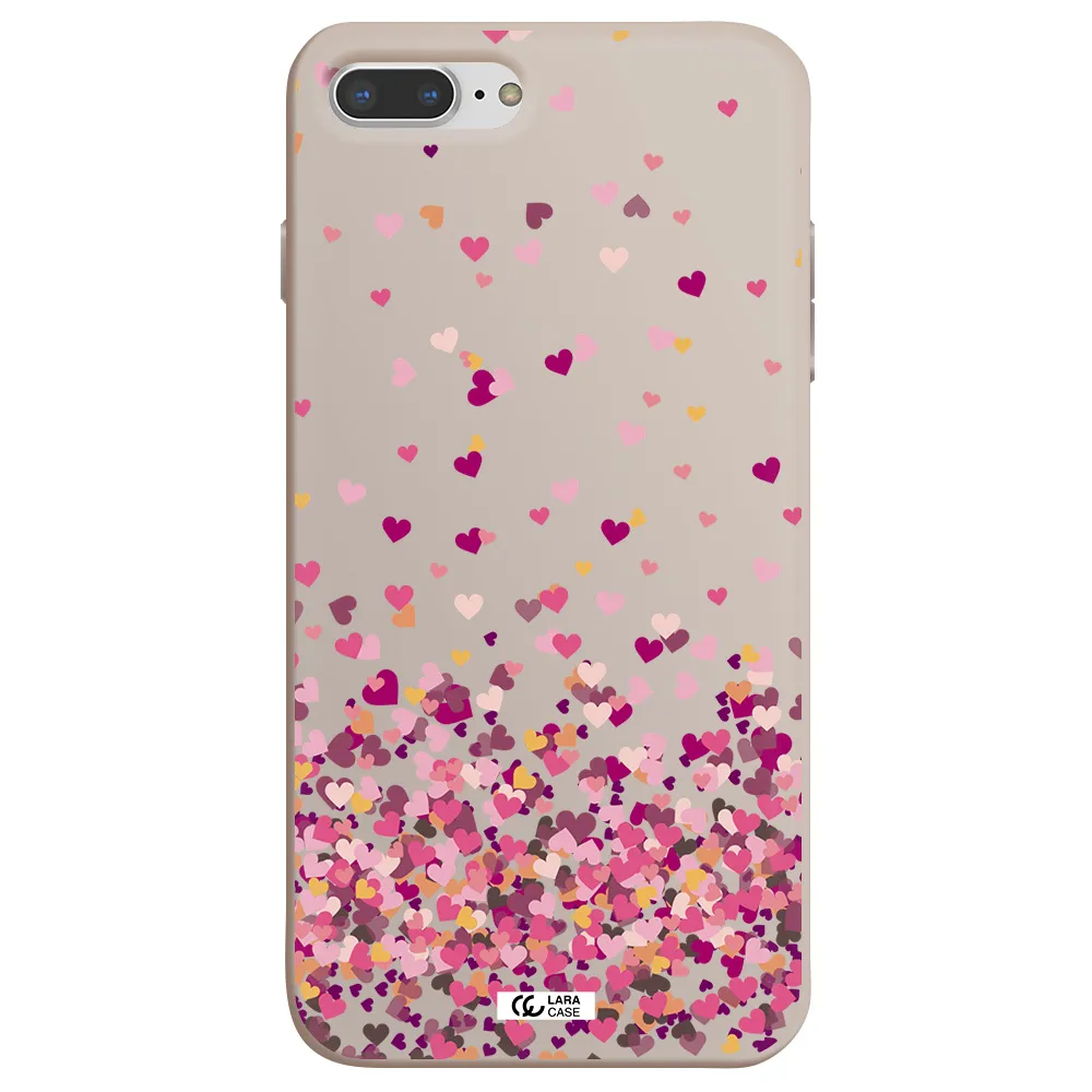 Flying Hearts Apple iPhone 8 plus Silicone Stone Case