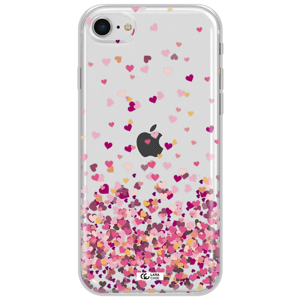 Flying Hearts Apple Iphone Se 2020 Clear Tpu Case