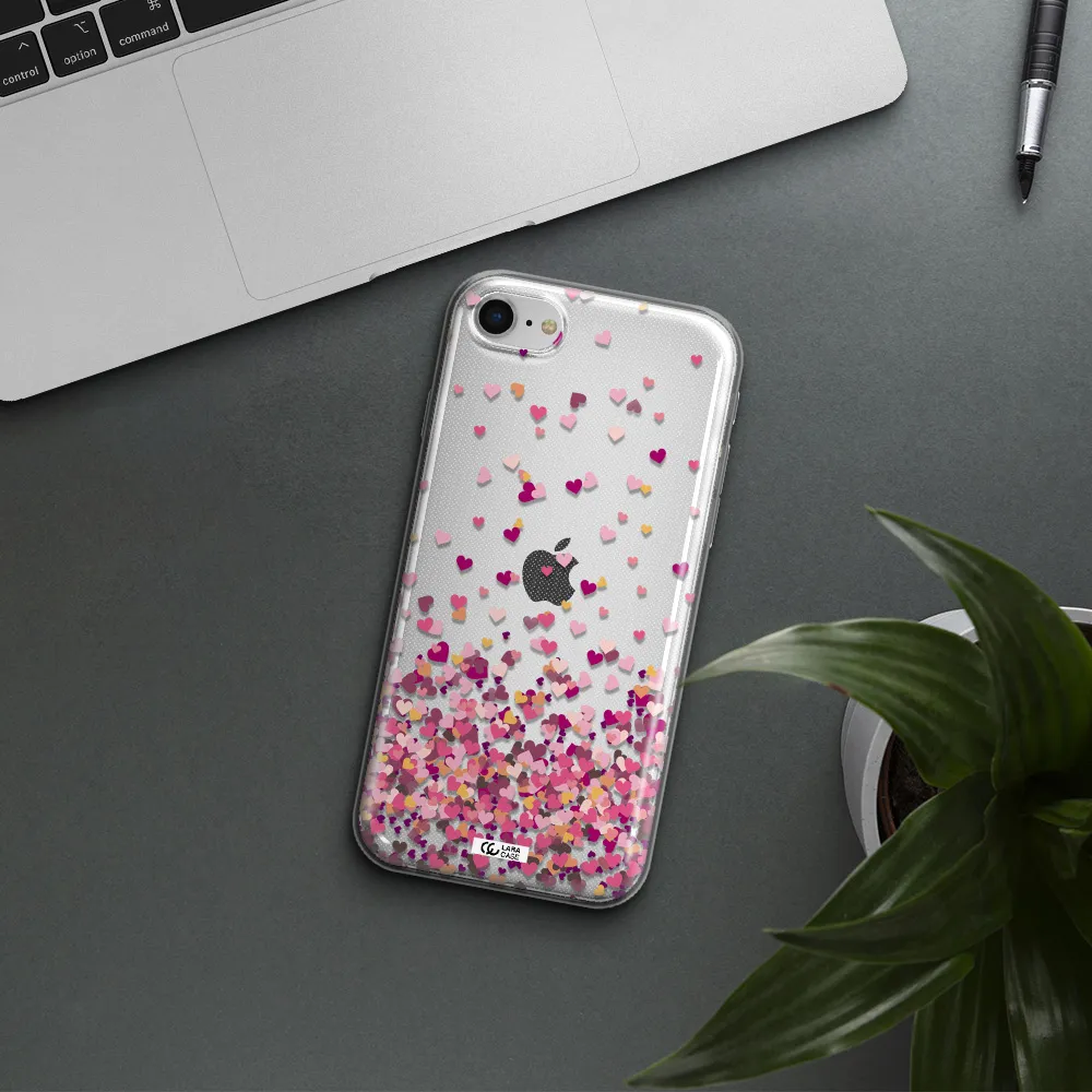 Flying Hearts Apple Iphone Se 2020 Clear Tpu Case