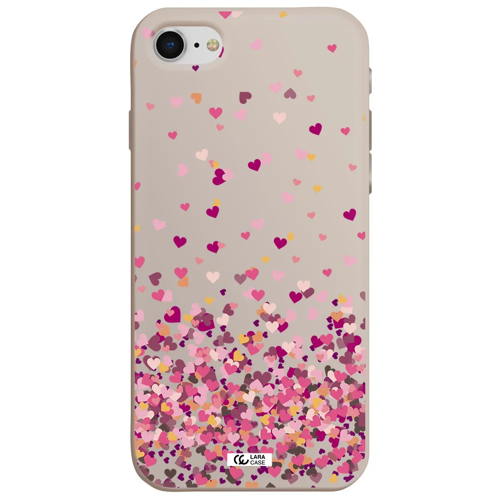 Flying Hearts Apple iPhone se 2020 Silicone Stone Case