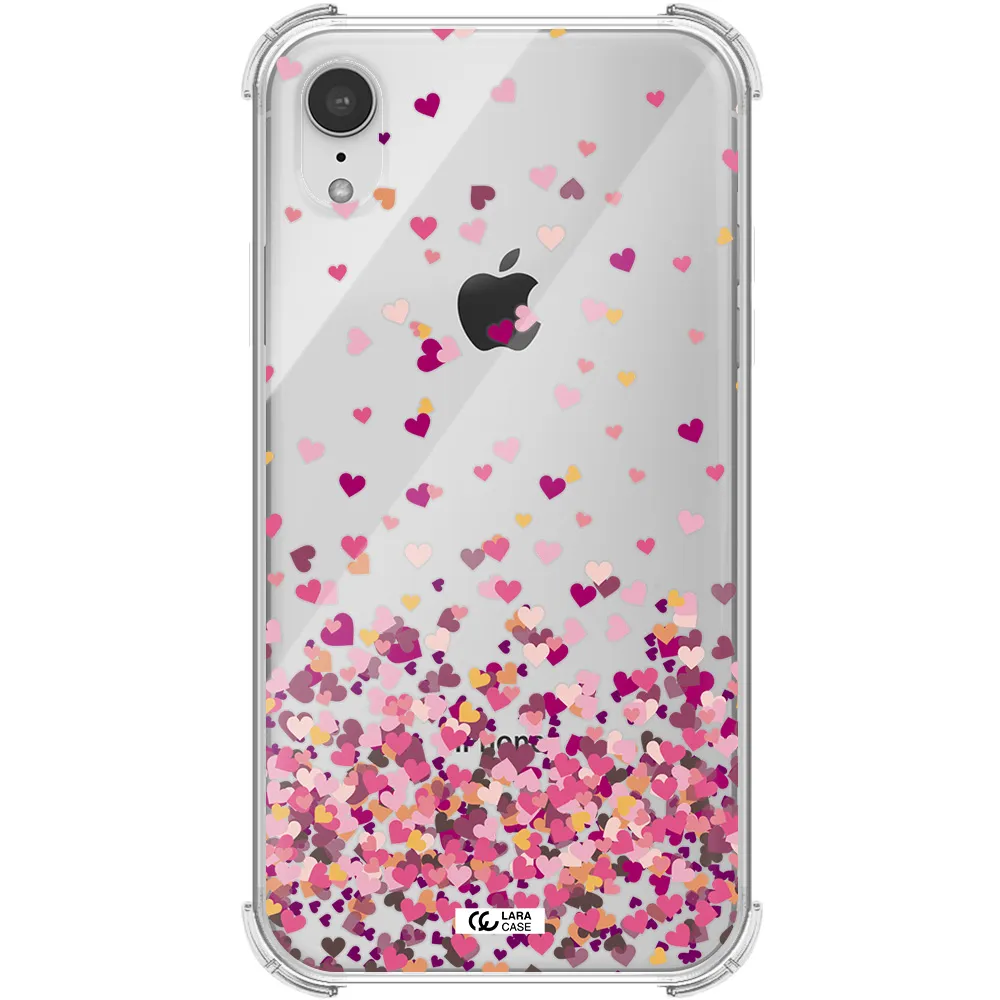 Flying Hearts Apple iPhone XR Clear PC Case