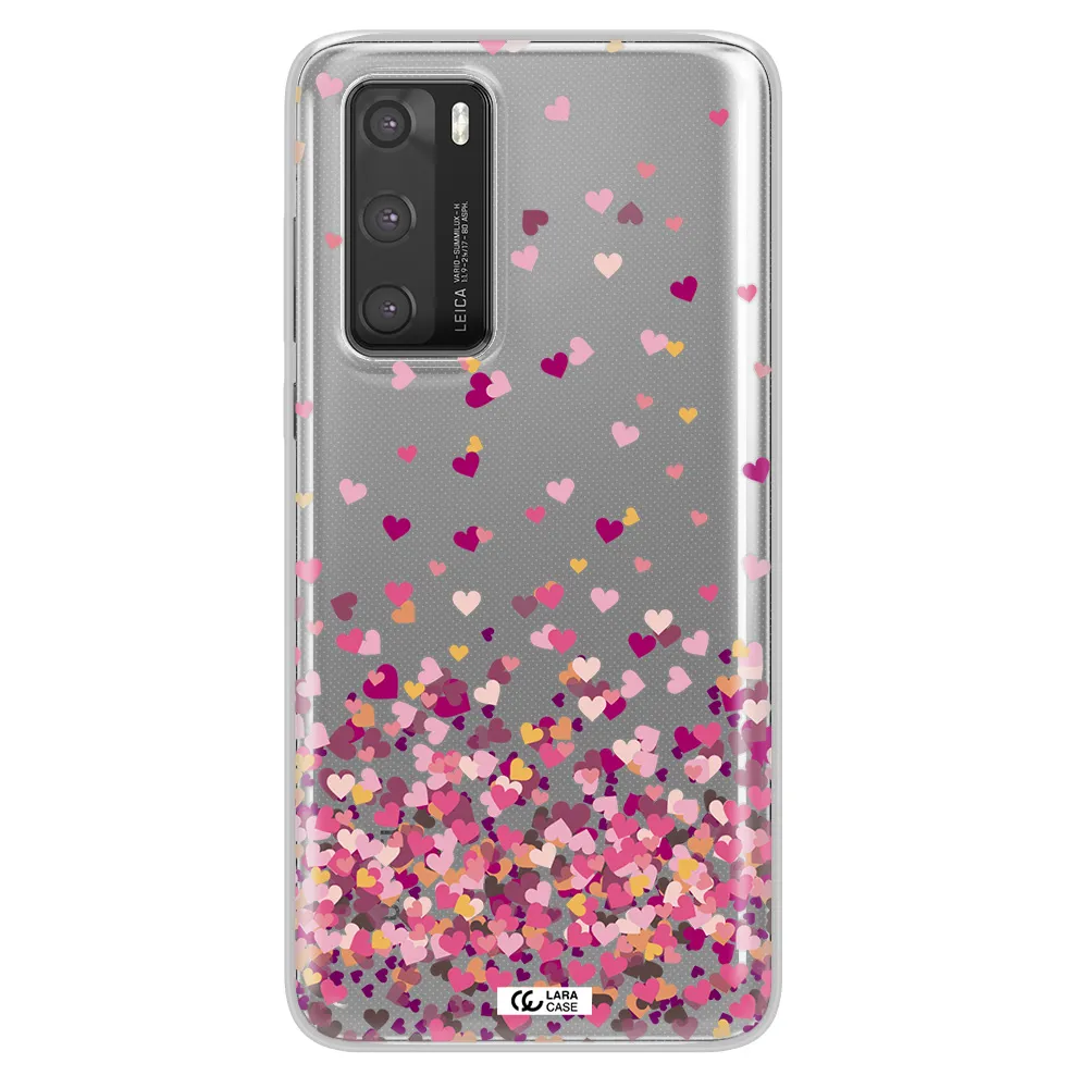 Flying Hearts Huawei P40 Clear TPU Case