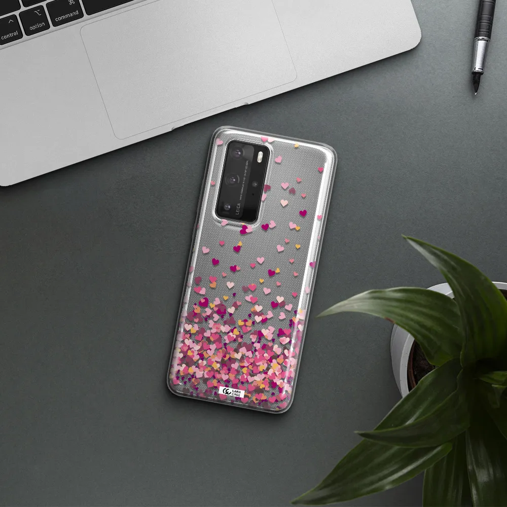Flying Hearts Huawei P40 Pro Clear TPU Case