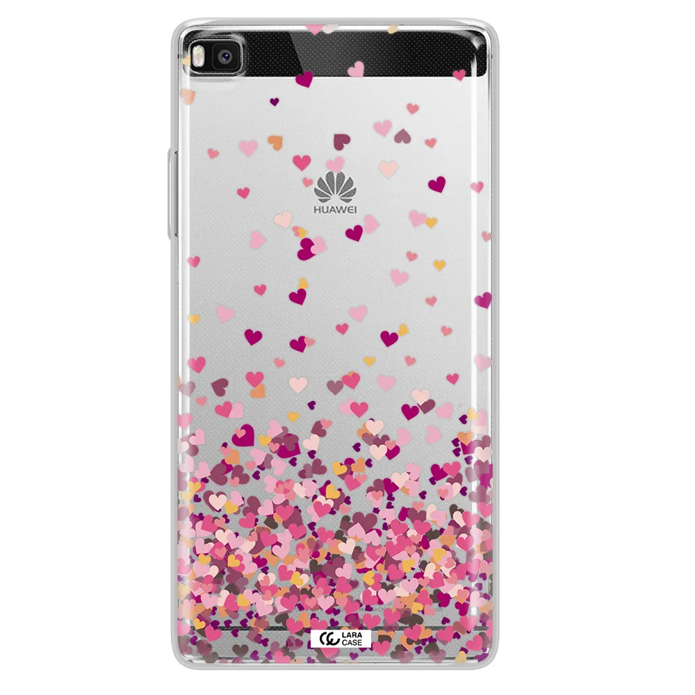 Flying Hearts Huawei P8 Clear TPU Case