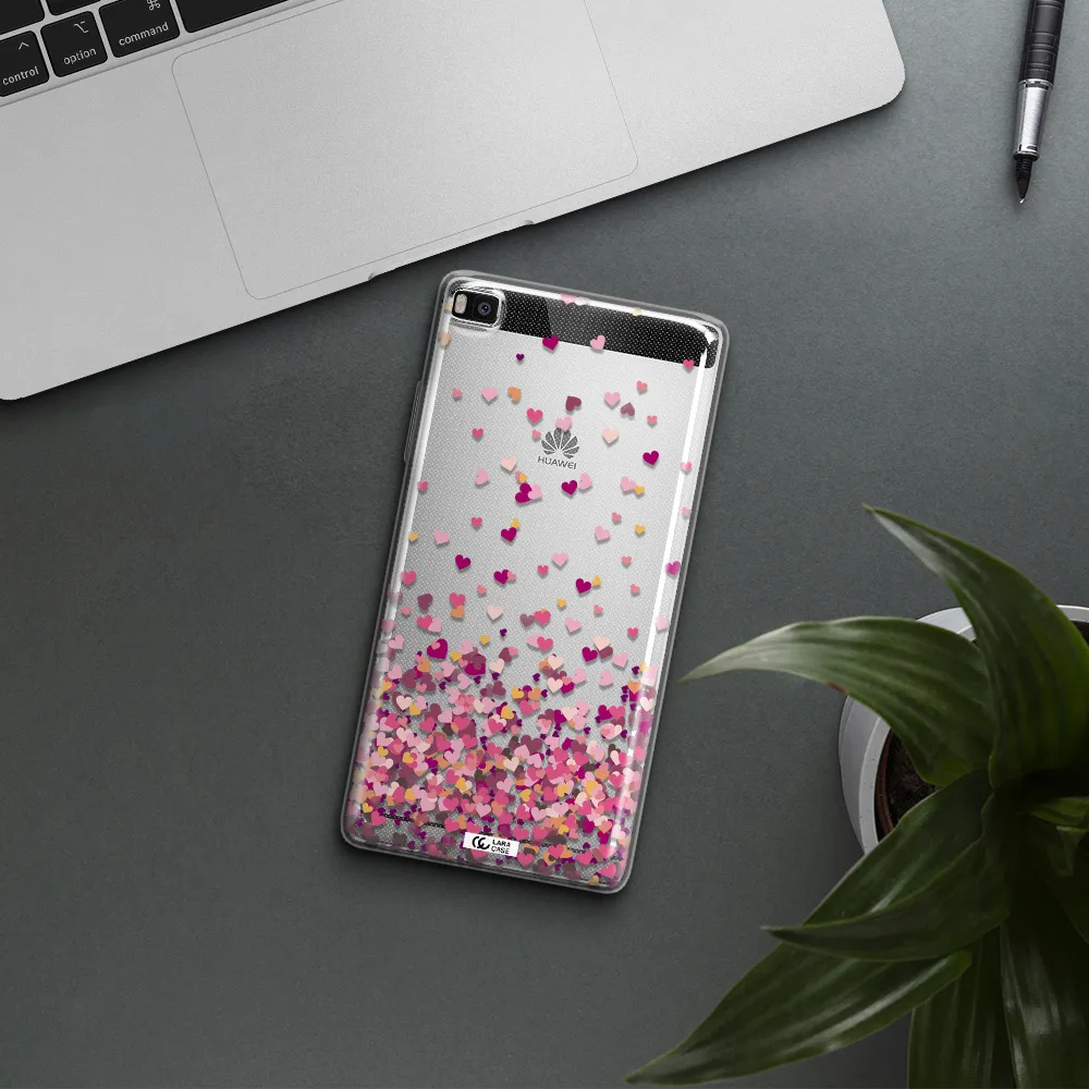 Flying Hearts Huawei P8 Clear TPU Case