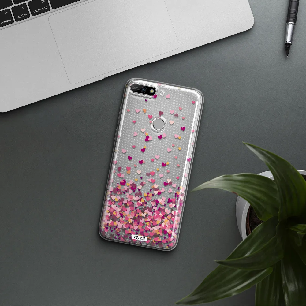 Flying Hearts Huawei Y7 2018 Clear TPU Case