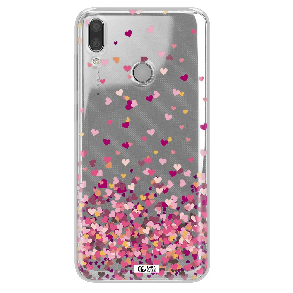 Flying Hearts Huawei Y7 2019 Clear TPU Case