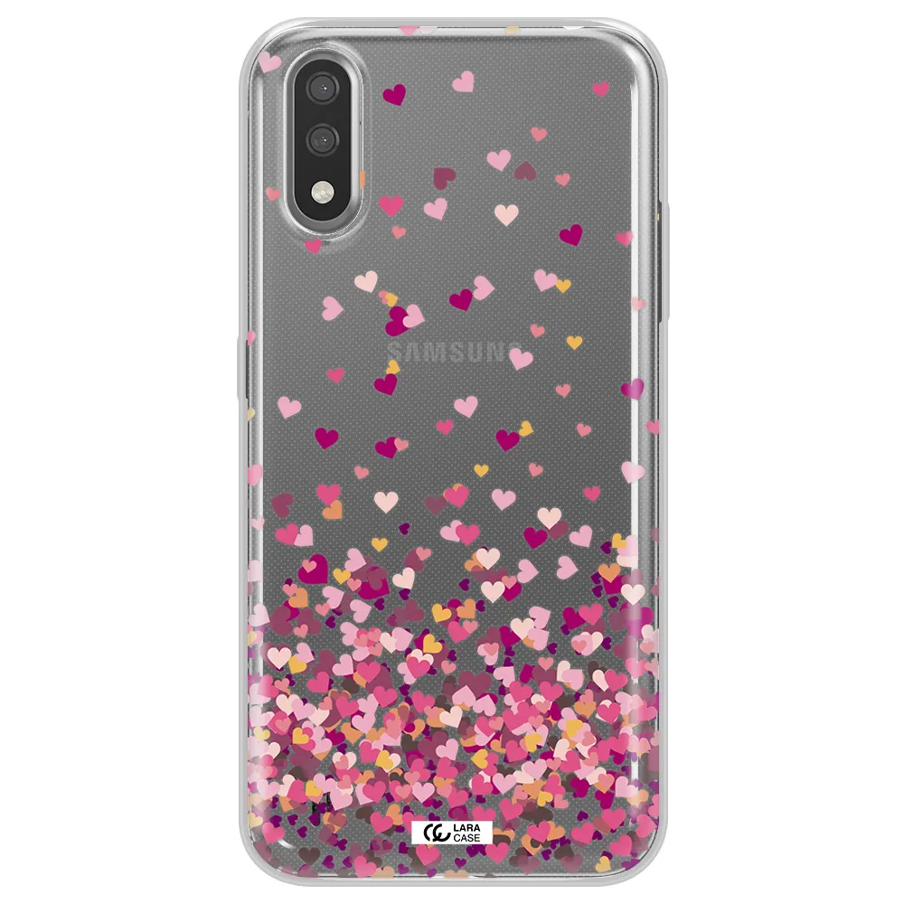 Flying Hearts Samsung A01 Clear TPU Case