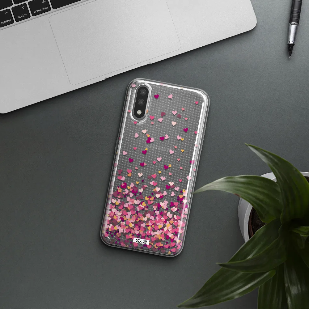 Flying Hearts Samsung A01 Clear TPU Case