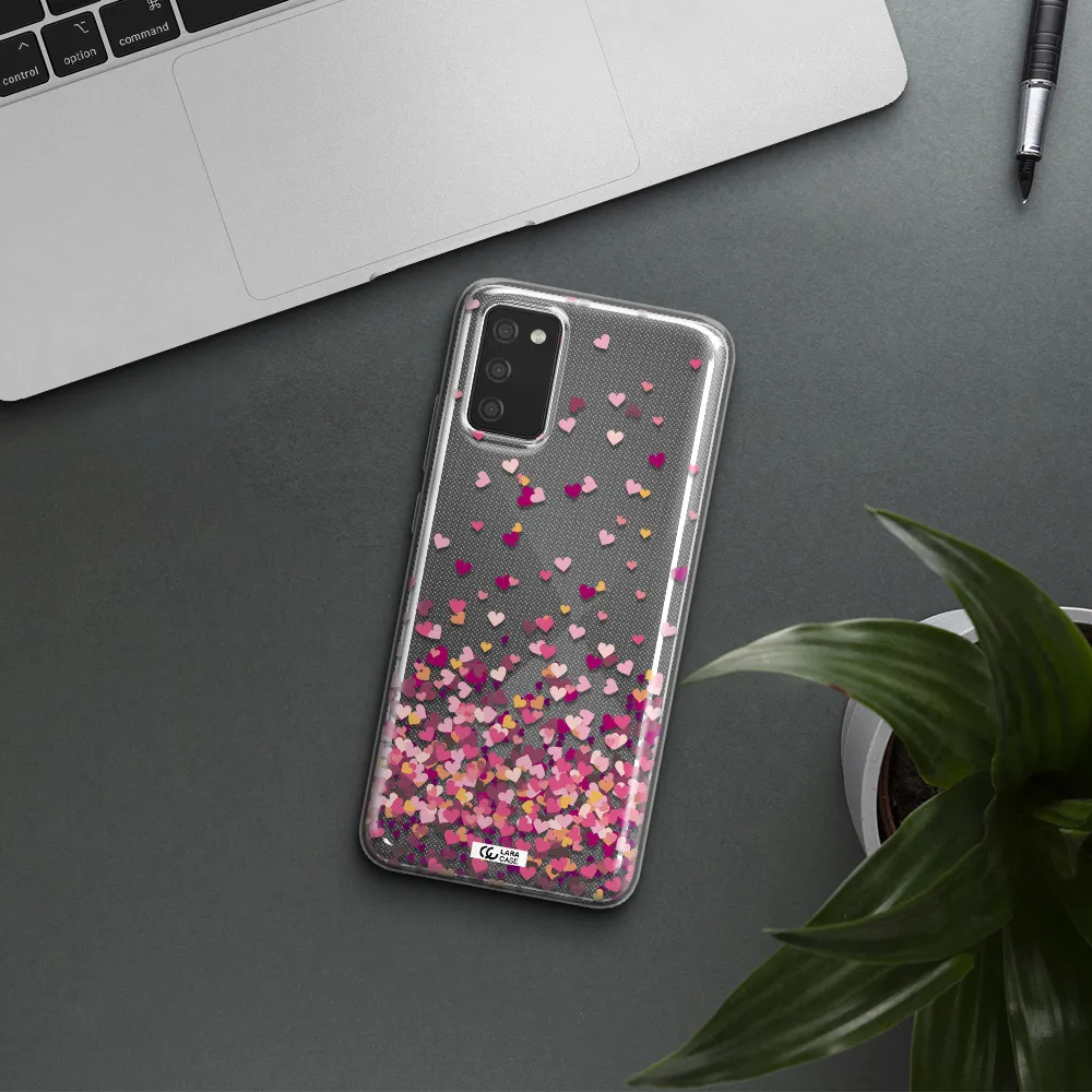 Flying Hearts Samsung A02S Clear TPU Case